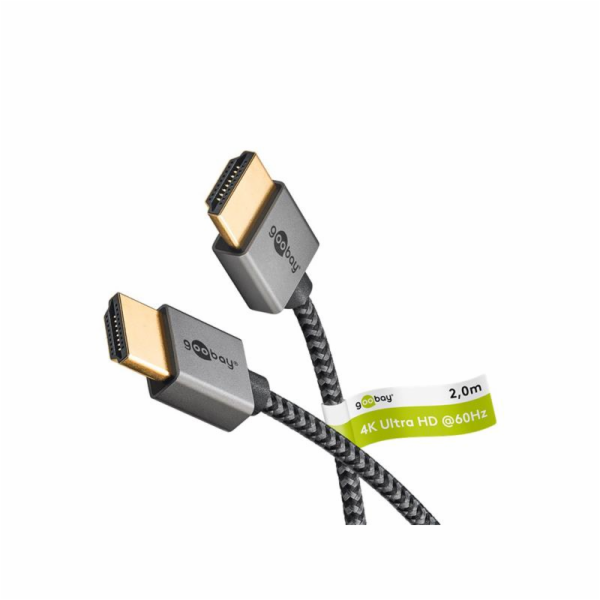 Goobay Plus Slim High-Speed-HDMI-Kabel mit Ethernet, 4K @...