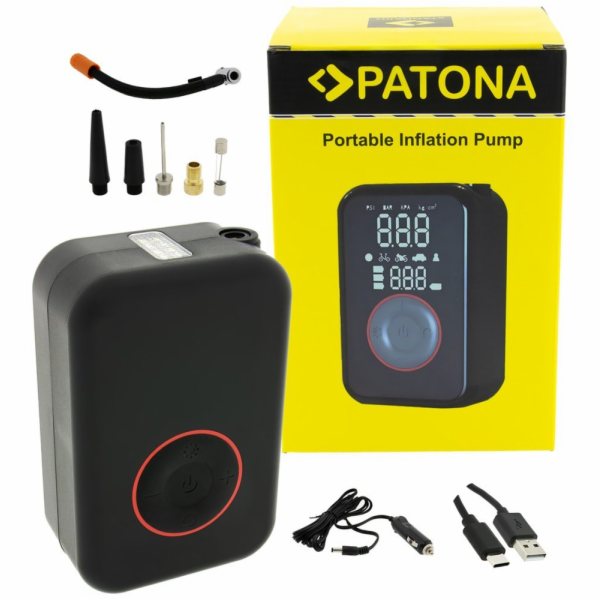 PATONA cestovní mini kompresor do auta, na kolo/ powerban...