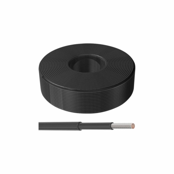 Solární&nbsp;kabel&nbsp;6mm2,&nbsp;černý,&nbsp;100m