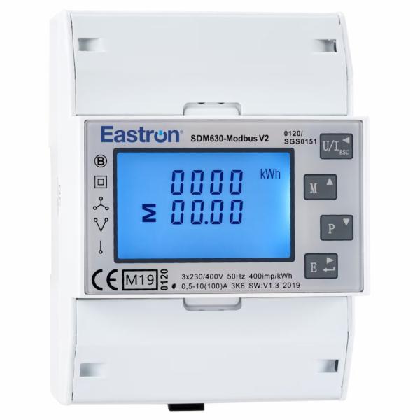 Eastron SDM630-MT-MID V2, třífázový, pulsní výstupy, více...