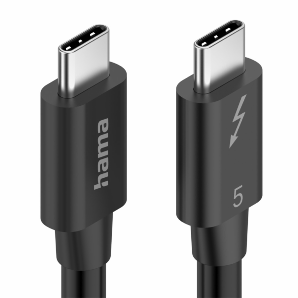 Hama Thunderbolt 5 kabel, USB-C, 1 m, 80 Gb/s, 240 W