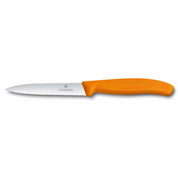 Victorinox Nůž na zeleninu s vlnkovaným ostří oranžový, 1...