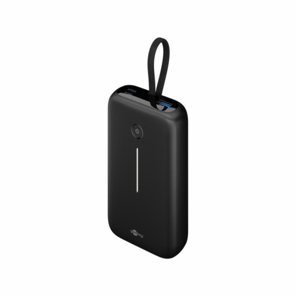 goobay Powerbank 20.000 mAh, integriertes USB-C Kabel 13c...