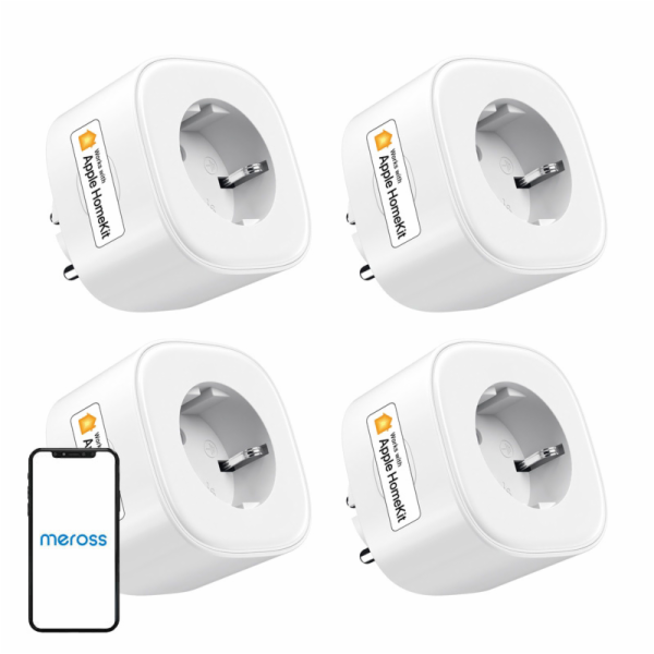 Chytrá zásuvka Meross MSS210HKQUA-EU (HomeKIt) (čtyřbalení)