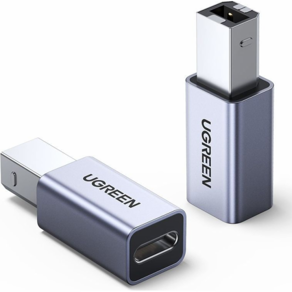 Ugreen adaptér USB typu C-USB typu B (šedý)