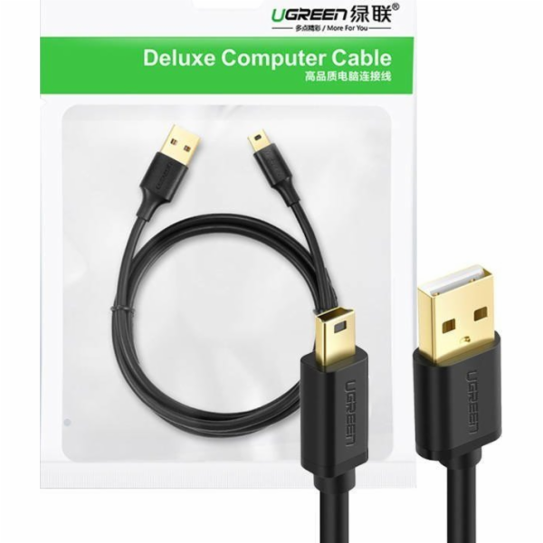 Ugreen kabel USB - mini USB US132 1 m (černý)
