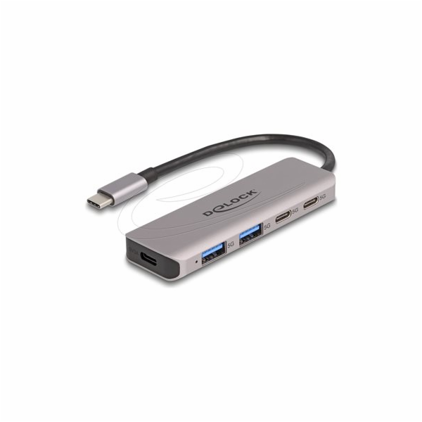 Delock - Rozbocovac - 2 x USB-C + 2 x USB + 1 x USB-C (na...