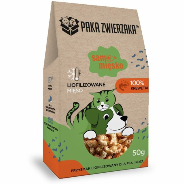 PAKA ZWIERZAKA Samo Mięsko Shrimps - pamlsek pro psa - 70g