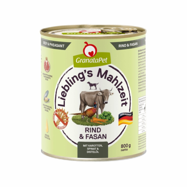 GRANATAPET Liebling s Mahlzeit Beef and pheasant - vlhké ...