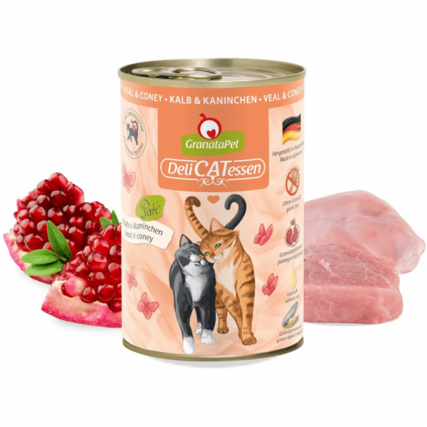 GRANATAPET DeliCATessen Veal and coney - mokré krmivo pro...