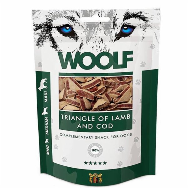 WOOLF Lamb with cod - pamlsek pro psa - 100g