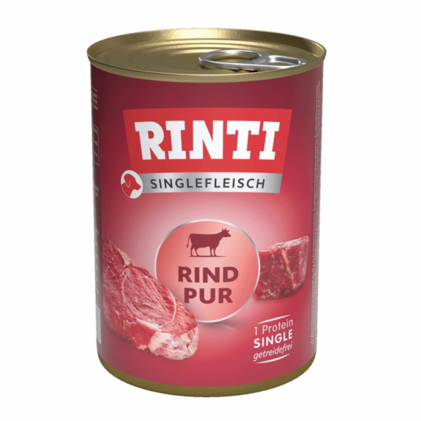 RINTI Singlefleisch Pur Beef - vlhké krmivo pro psy - 400g