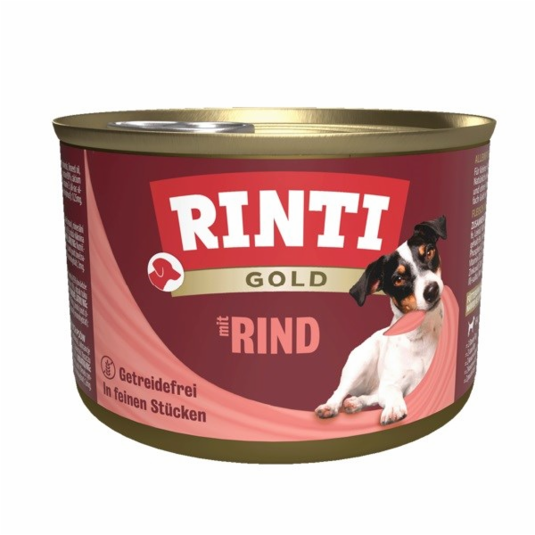 RINTI Gold Beef - vlhké krmivo pro psy - 185g
