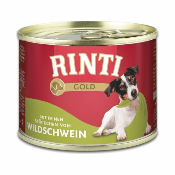 RINTI Gold Wild boar - vlhké krmivo pro psy - 185g