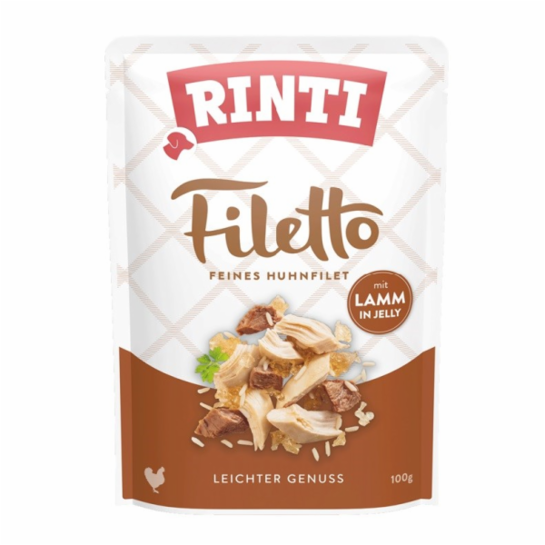 RINTI Filetto Chicken fillet with lamb - vlhké krmivo pro...