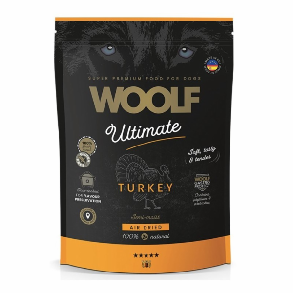 WOOLF Ultimate soft Turkey - polovlhké krmivo pro psy - 1kg