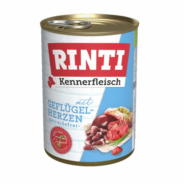 RINTI Kennerfleisch Poultry hearts - vlhké krmivo pro psy...