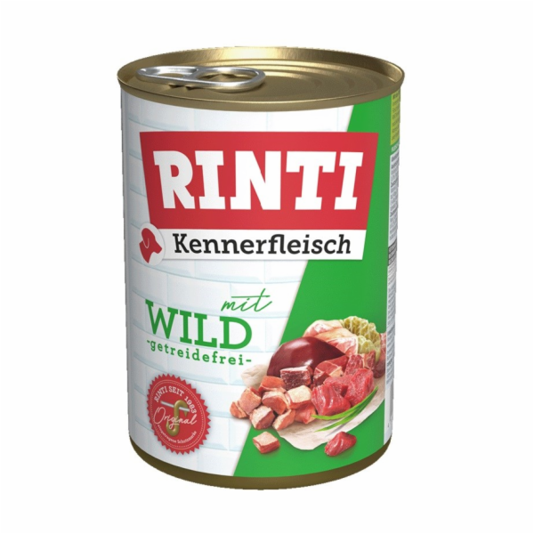 RINTI Kennerfleisch Venison - vlhké krmivo pro psy - 400g