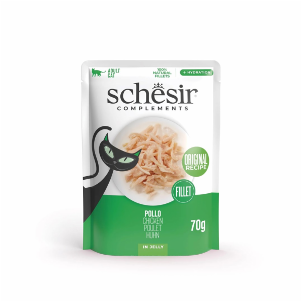 SCHESIR Chicken fillet in jelly - mokré krmivo pro kočky ...