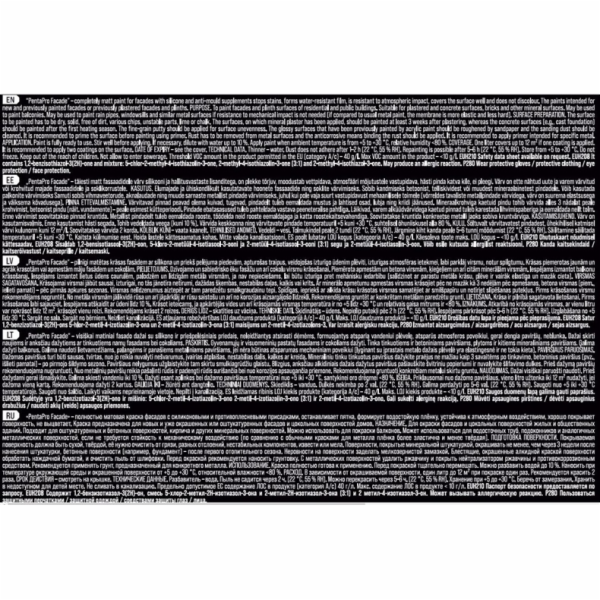 Barva Pentacolor Pentapro Facade, bílá, 10l