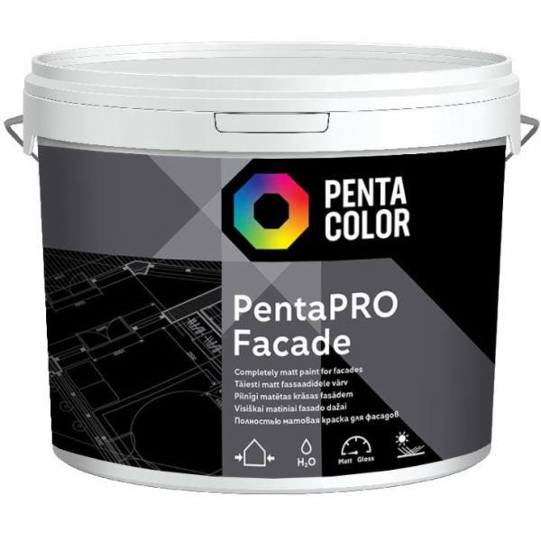 Barva Pentacolor Pentapro Facade, bílá, 10l