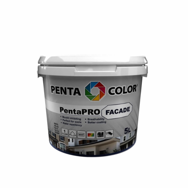 Barva Pentacolor Pentapro Facade, bílá, 5l