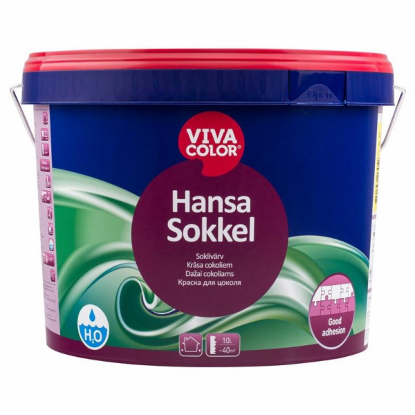 Fasádní barva Vivacolor Hansa Sokkel A, bílá, 9l