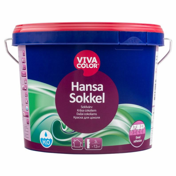 Fasádní barva Vivacolor Hansa Sokkel A, bílá, 2,7l