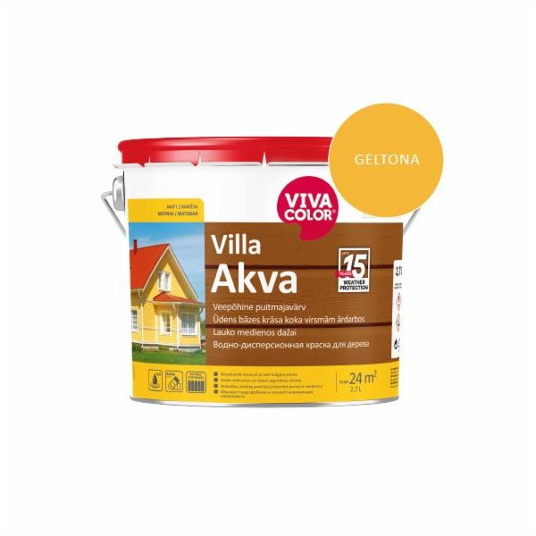 Fasádní barva Villa Akva 502x 2,7l, žlutá