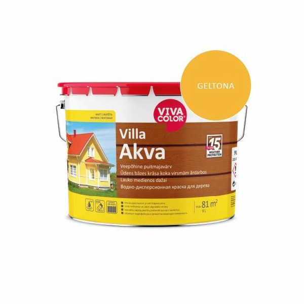 Fasádní barva Villa Akva 502x 9l, žlutá