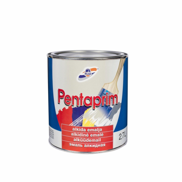 Emailová barva Rilak Pentaprim, černá, 2,7l