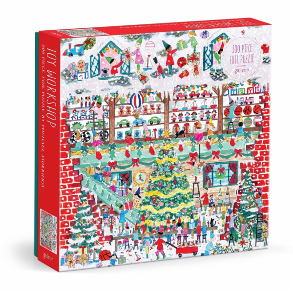 Galison Fóliové puzzle Michael Storrings Vánoční dílna hr...