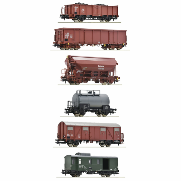 Roco Sada 6 ks nákladních vagónů, DR - 76030