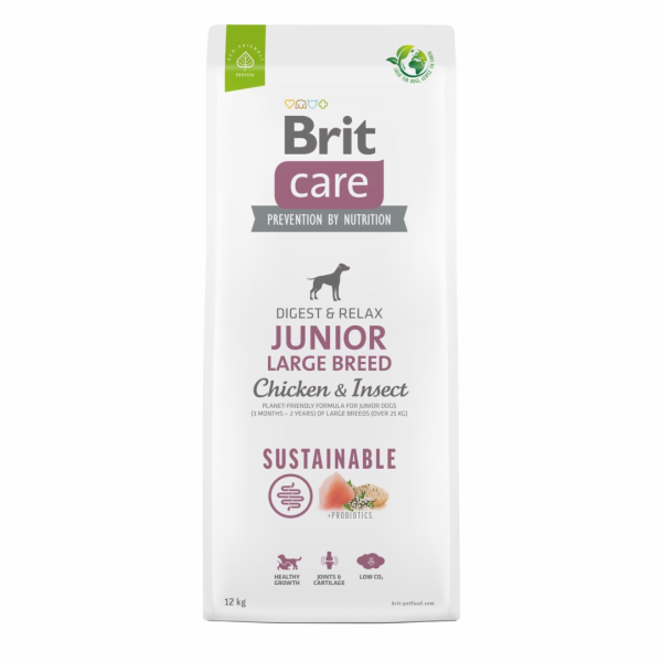 BRIT Care Dog Sustainable Junior Large Breed Chicken & In...
