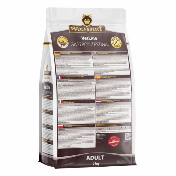 WOLFSBLUT VetLine Gastrointestinal Duck - suché krmivo pr...