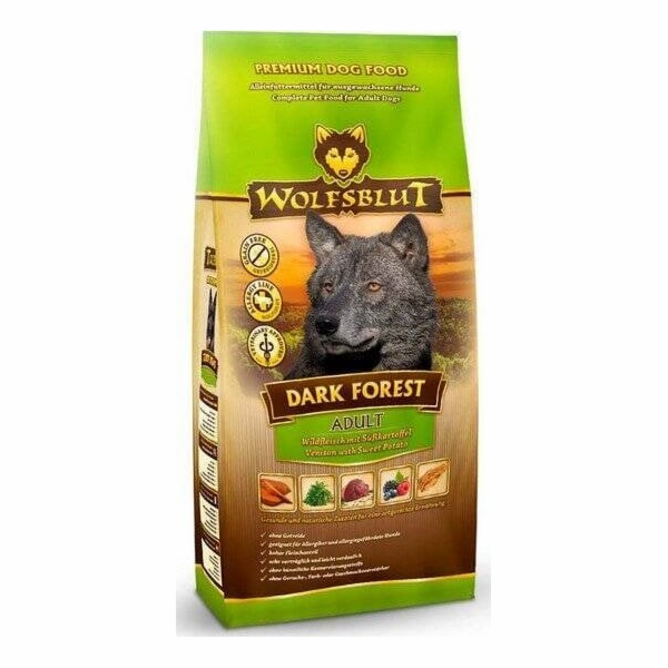 WOLFSBLUT Dark Forest Venison with sweet potatoes - suché...