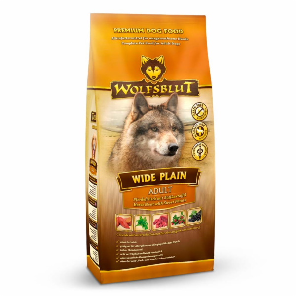 WOLFSBLUT Wide Plain Horse - suché krmivo pro psy - 2kg