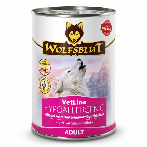 WOLFSBLUT VetLine Hypoallergenic Horse - vlhké krmivo pro...