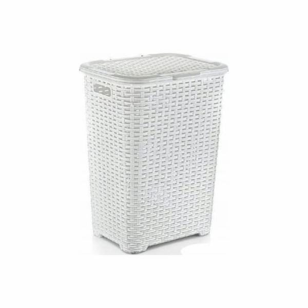 Katex Koš na prádlo.RATAN 60l-bílý 435x337x602 mm