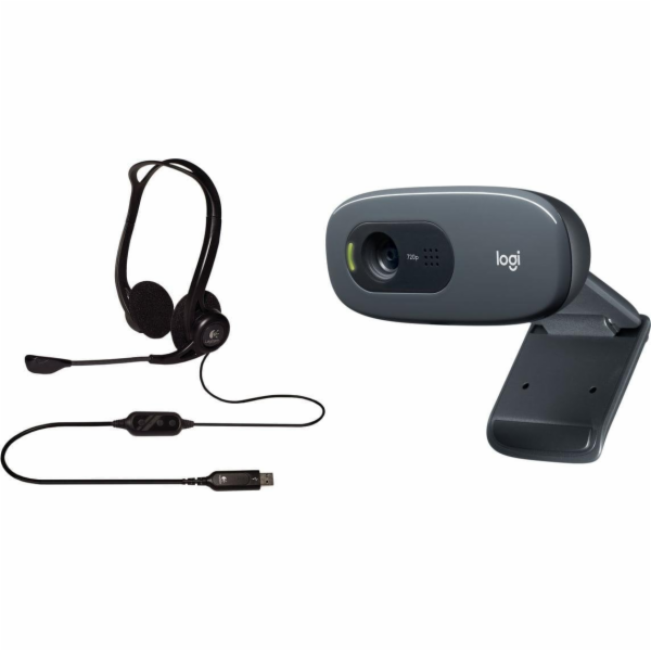 Sluchátka Logitech PC960 (981-000100) + C270 (960-001063)