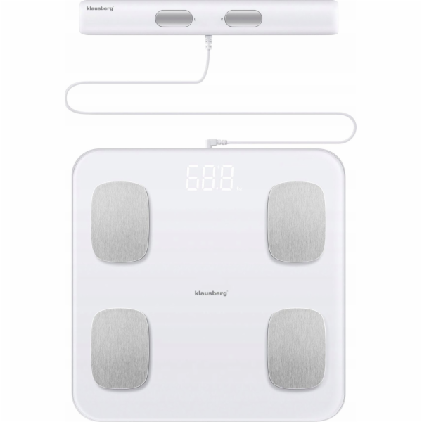 Klausberg KOUPELNOVÁ VÁHA S MĚŘENÍM TUKU A TĚLESNÉHO SLOŽ...