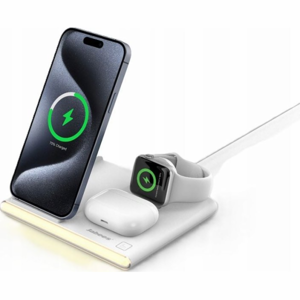 Jabees PowerGlow 4v1 QI nabíječka pro telefon Smartwatch ...