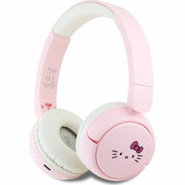 HelloKitty Bluetooth sluchátka s logem Hello Kitty růžová