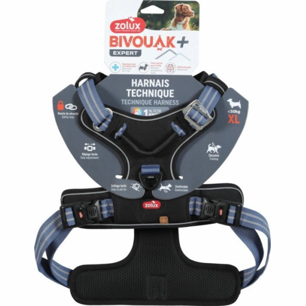 Zolux Postroj pro psy BIVOUAK XL modrý