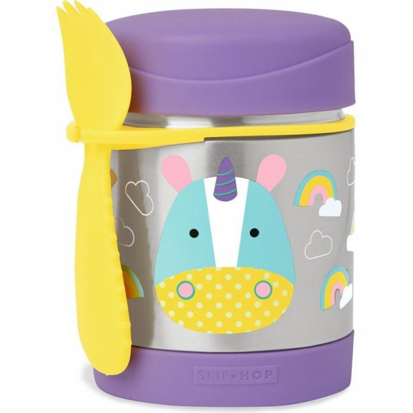 Skip Hop Termoska pro děti Zoo Jednorožec 0,325 l Stříbrn...