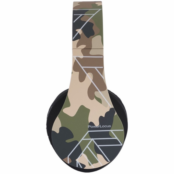 PowerLocus Dětská Bluetooth sluchátka P2 Camouflage
