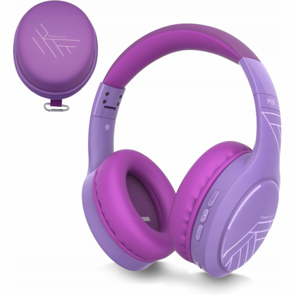 PowerLocus Bluetooth sluchátka P19 fialová