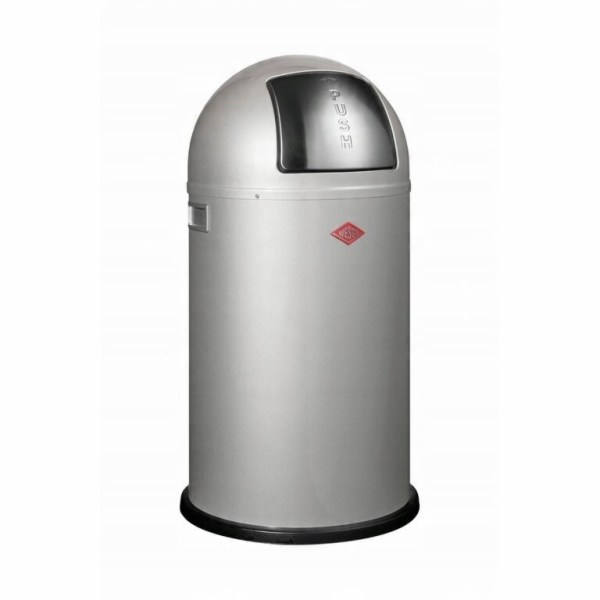 Wesco Stříbrný odpadkový koš 50l Pushboy