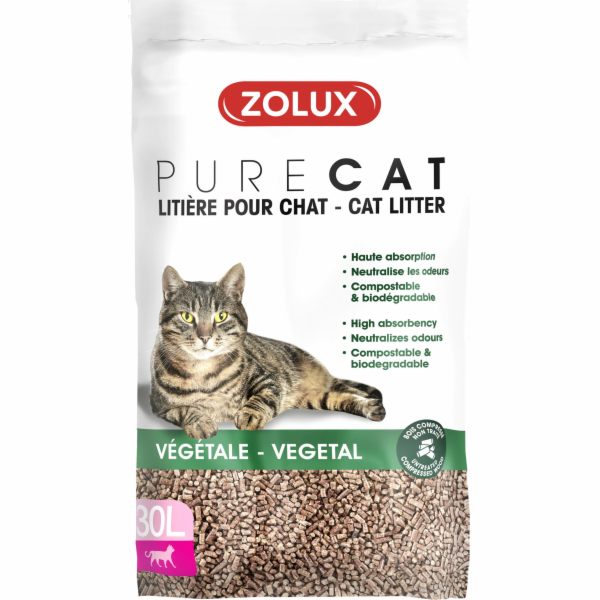 Zolux PureCat Přírodní stelivo pro kočky 30 l