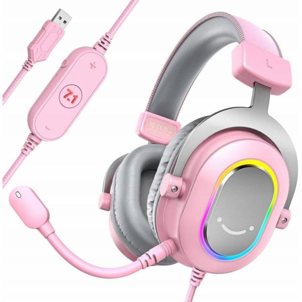 Fifine H6P AmpliGame RGB studiová sluchátka na uši s pros...